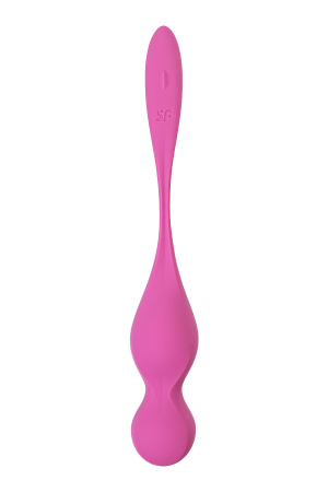 Вагинальные шарики с вибрацией Satisfyer Love Birds 1 Connect App, розовый, 22,2 см