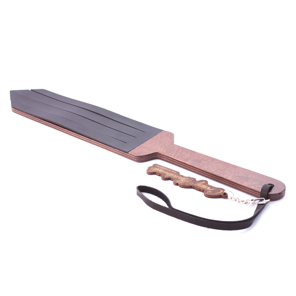 Паддл с кожаным покрытием комбинированный с деревом Crazy Handmade